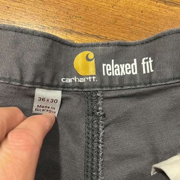 Carhartt Relaxed Straight Rigby Double-Front Canvas Dungaree Work Pants 
102802 - Picture 8 of 11